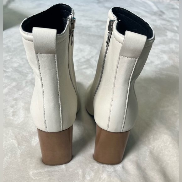 NIB: RAG & BONE Leather Ellis Boot/Booties in Ivory White, Size 6.5 (36.5 EU) - Picture 13 of 15
